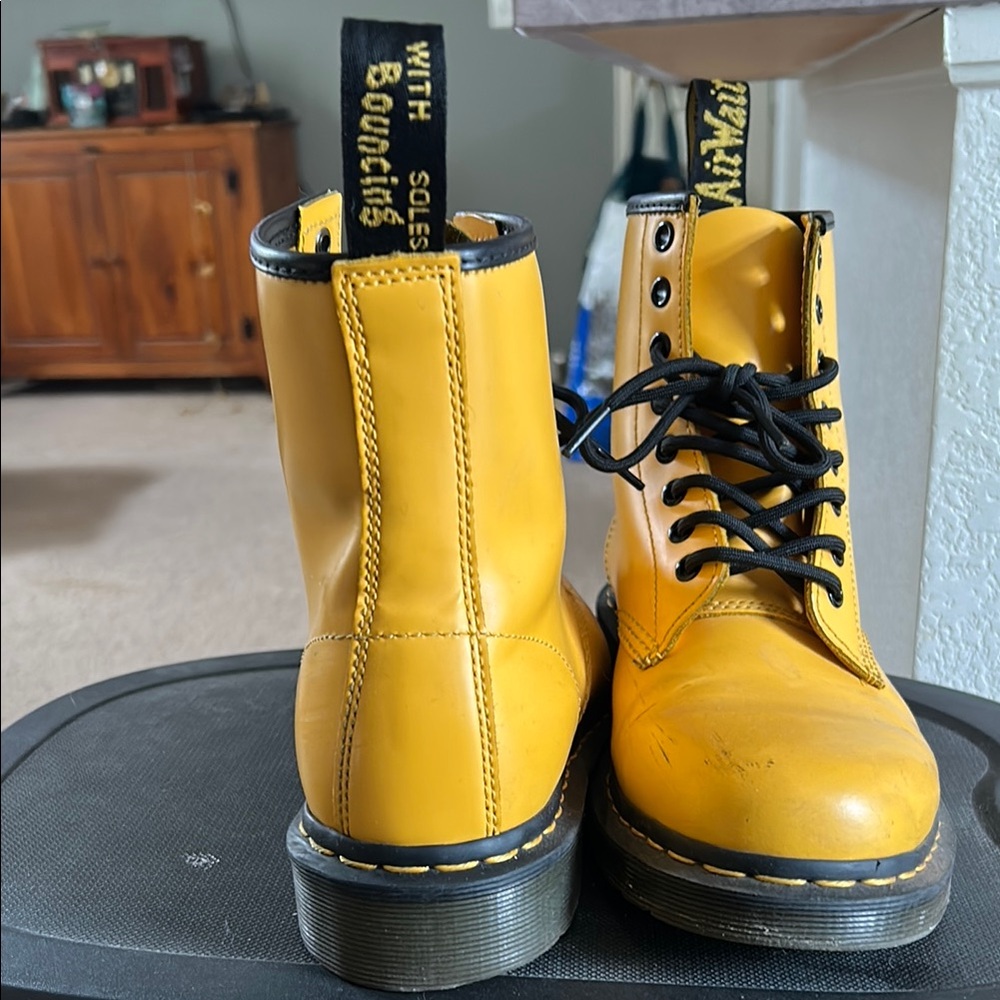 Dr. Martens Bright Yellow Boots